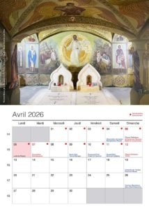 Exemple de page de calendrier 214x300